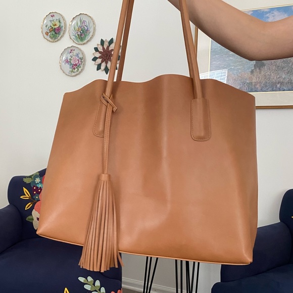 New, Natural Leather Handmade Woman Shoulder Tote Bag - Picture 4 of 12